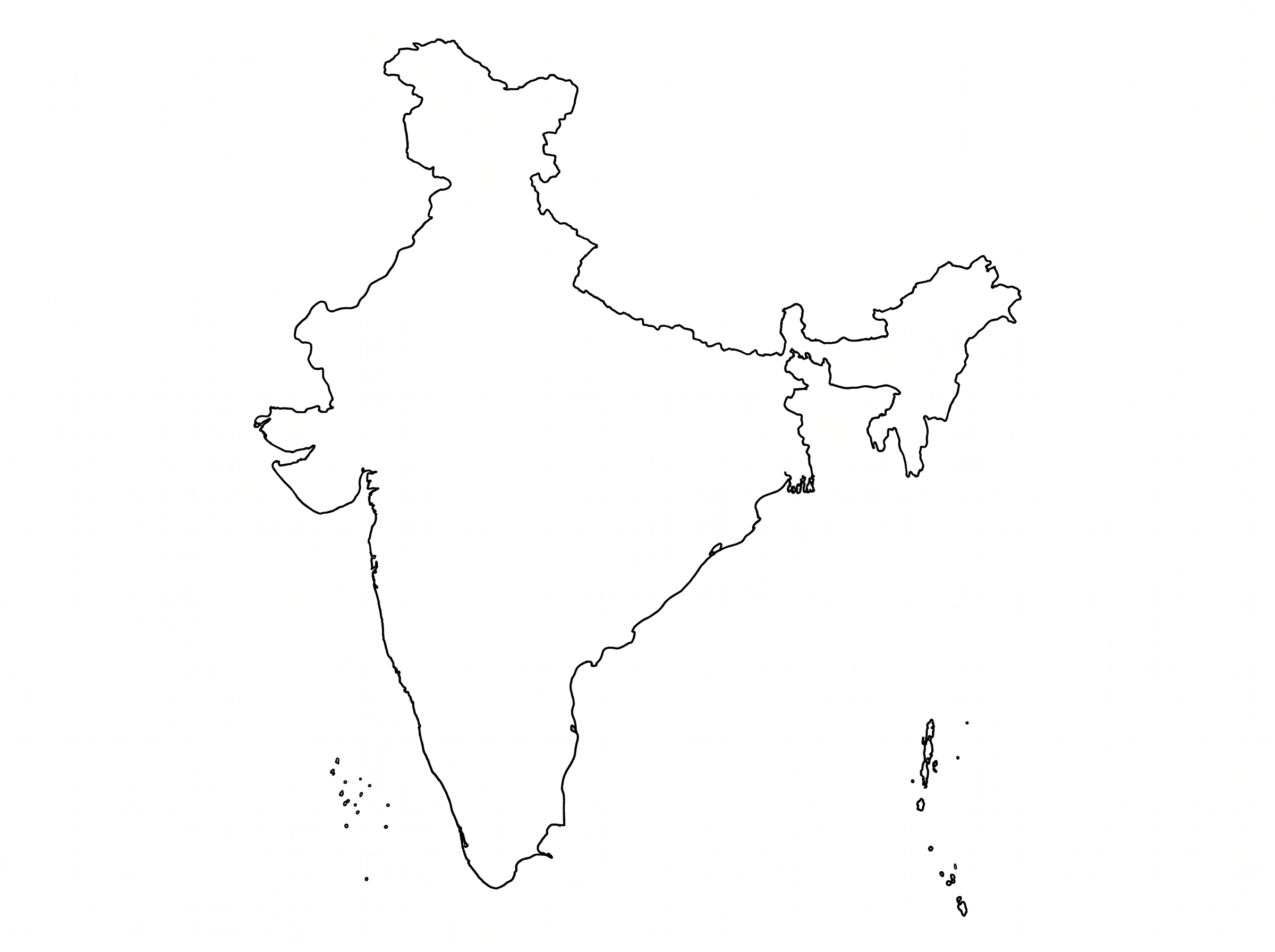 India Map Graphic